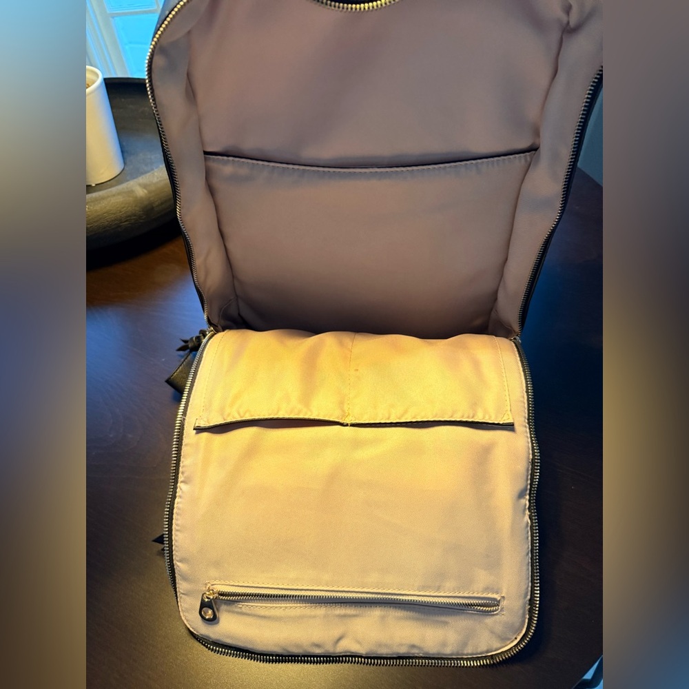 CALPAK Kaya Laptop Backpack in Black and Gold Accents - Picture 7 of 8